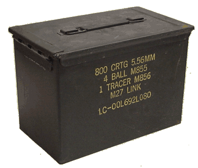 Surplus ammo cans,